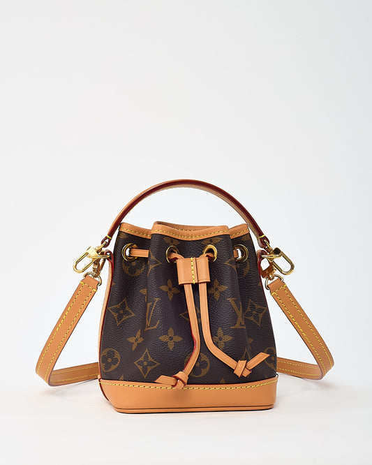 Louis Vuitton Monogram Coated Canvas Nano Noe Crossbody Bag