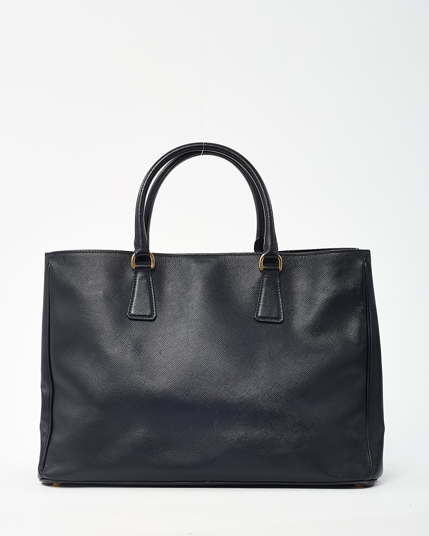Prada Black Saffiano Leather Large Lux Tote Bag GHW