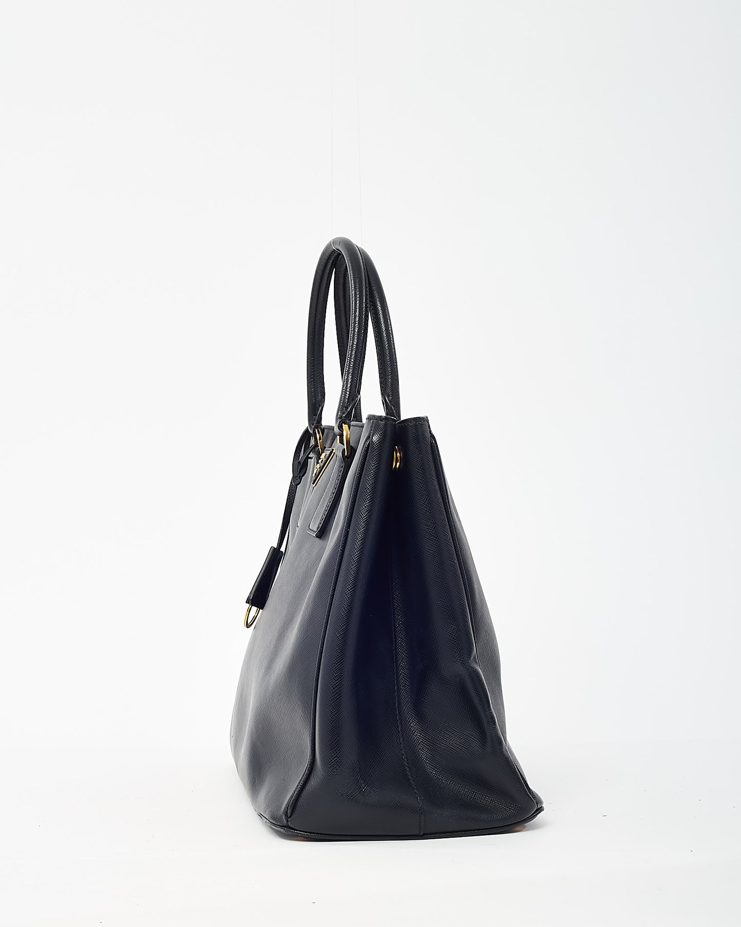 Prada Black Saffiano Leather Large Lux Tote Bag GHW
