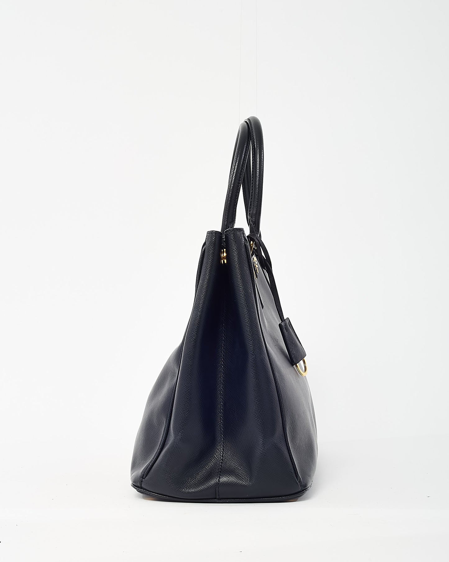 Prada Black Saffiano Leather Large Lux Tote Bag GHW