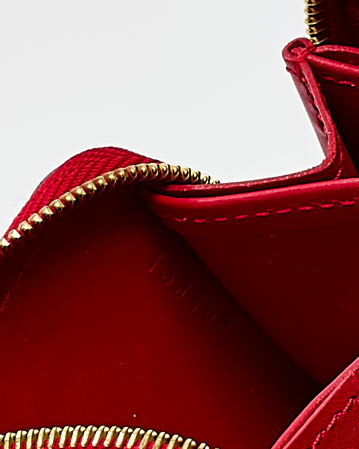 Louis Vuitton Red Monogram Vernis Patent Leather Zippy Coin Purse Wallet