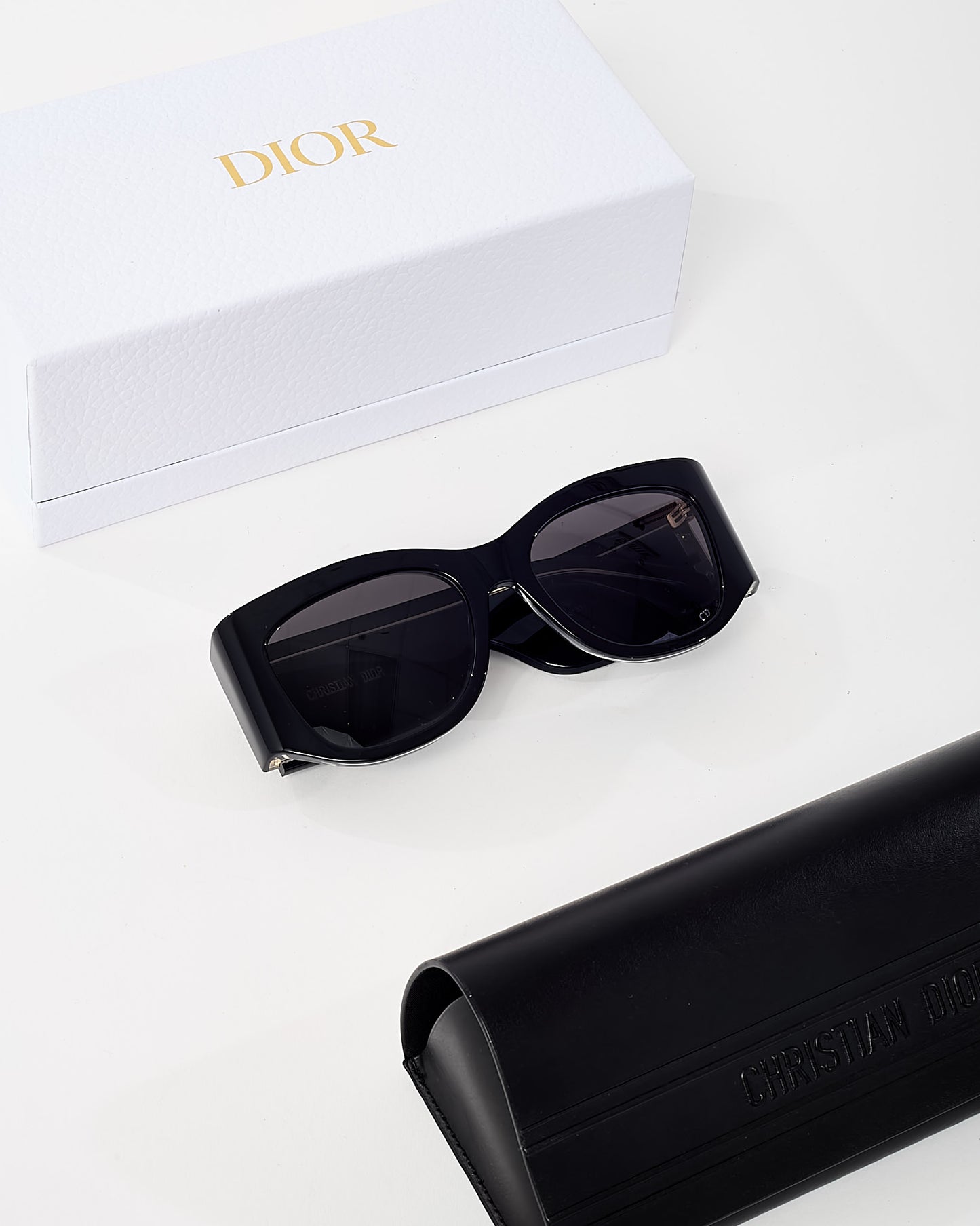 Dior Black Acetate DiorNuit S11 Square Sunglasses