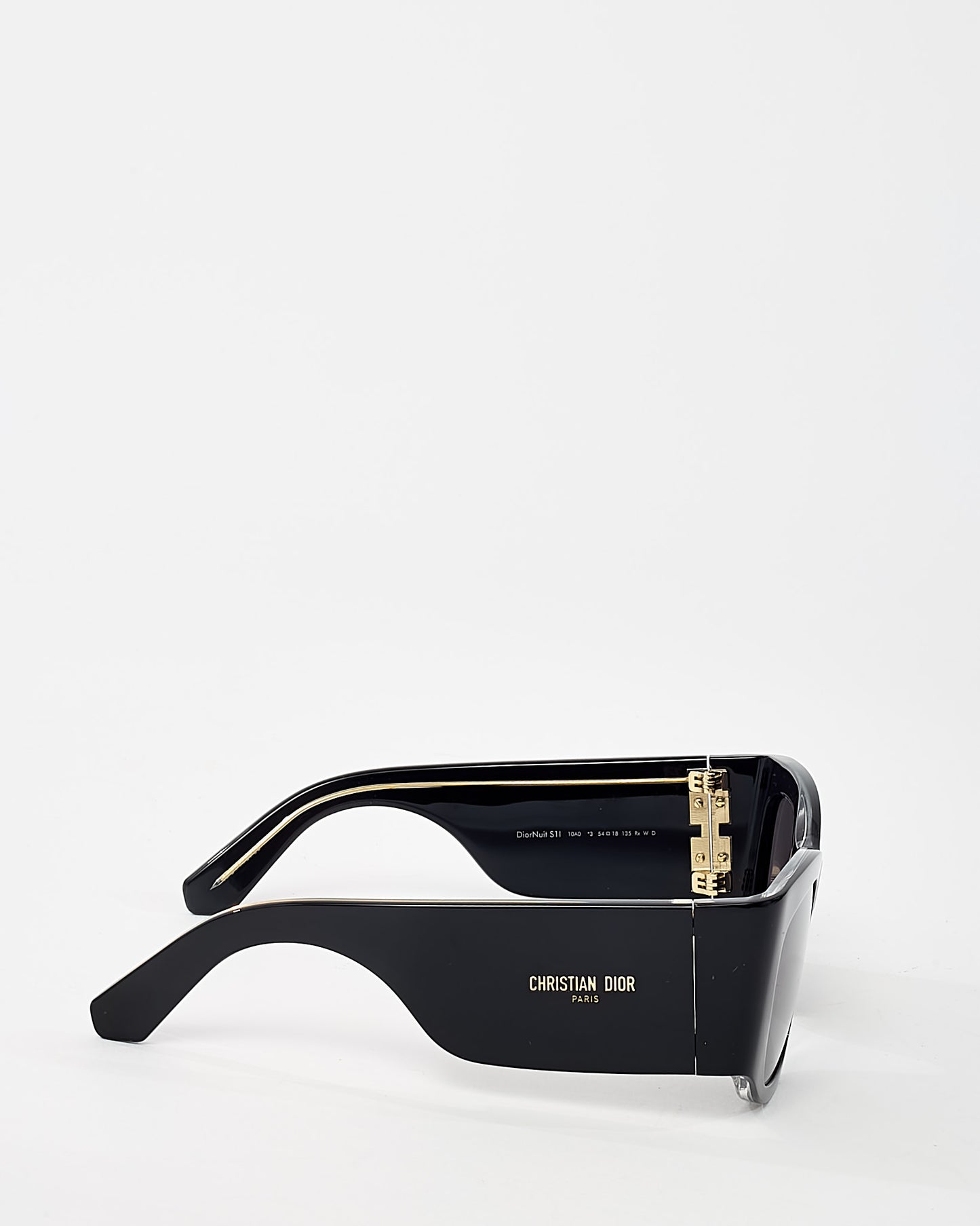 Dior Black Acetate DiorNuit S11 Square Sunglasses