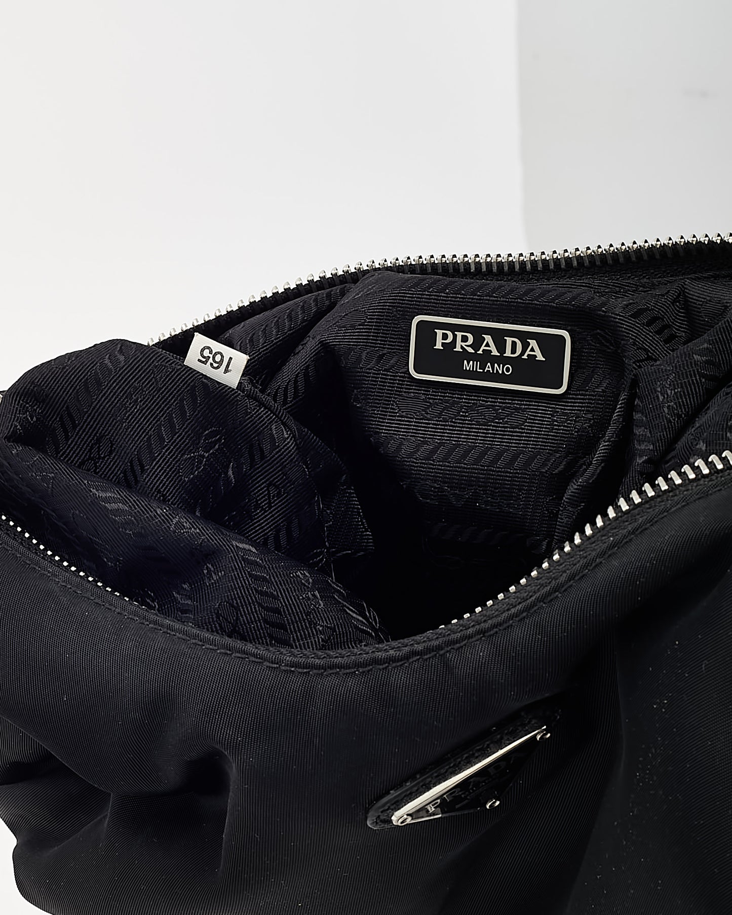 Prada Black Nylon Re-Edition 2006 Chain Crossbody Bag