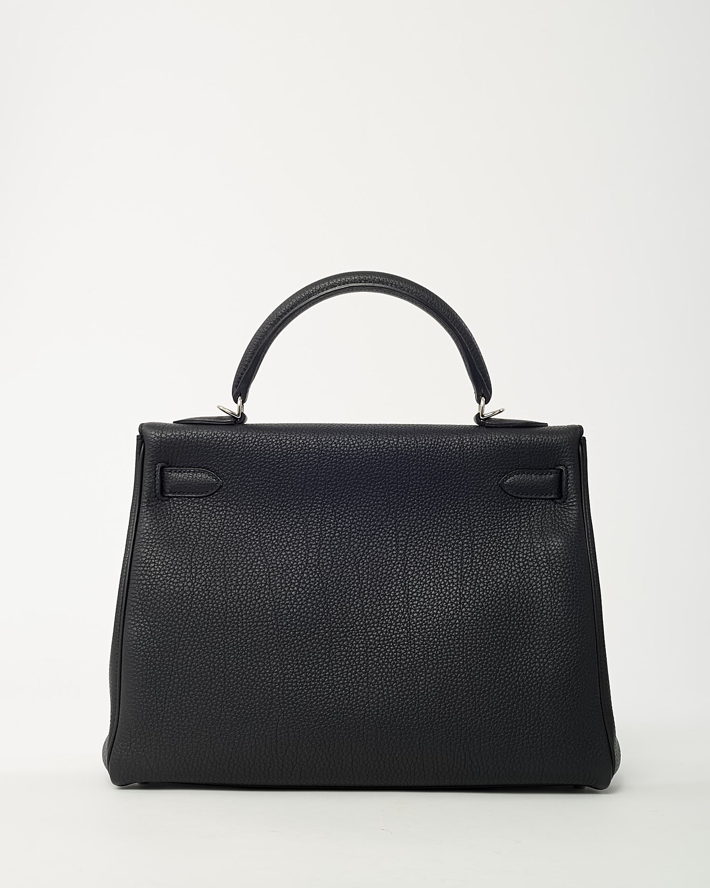 Hermès Black Togo Leather Kelly Retourne 32 Handbag PHW