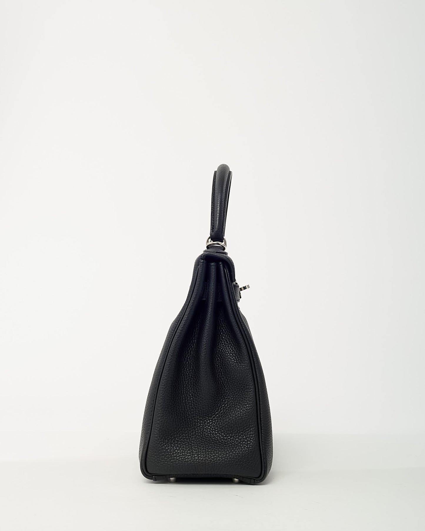 Hermès Black Togo Leather Kelly Retourne 32 Handbag PHW