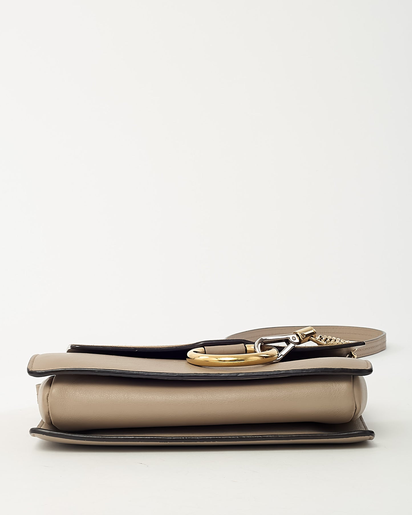 Chloé Motty Grey Leather and Suede Mini Faye Crossbody Bag