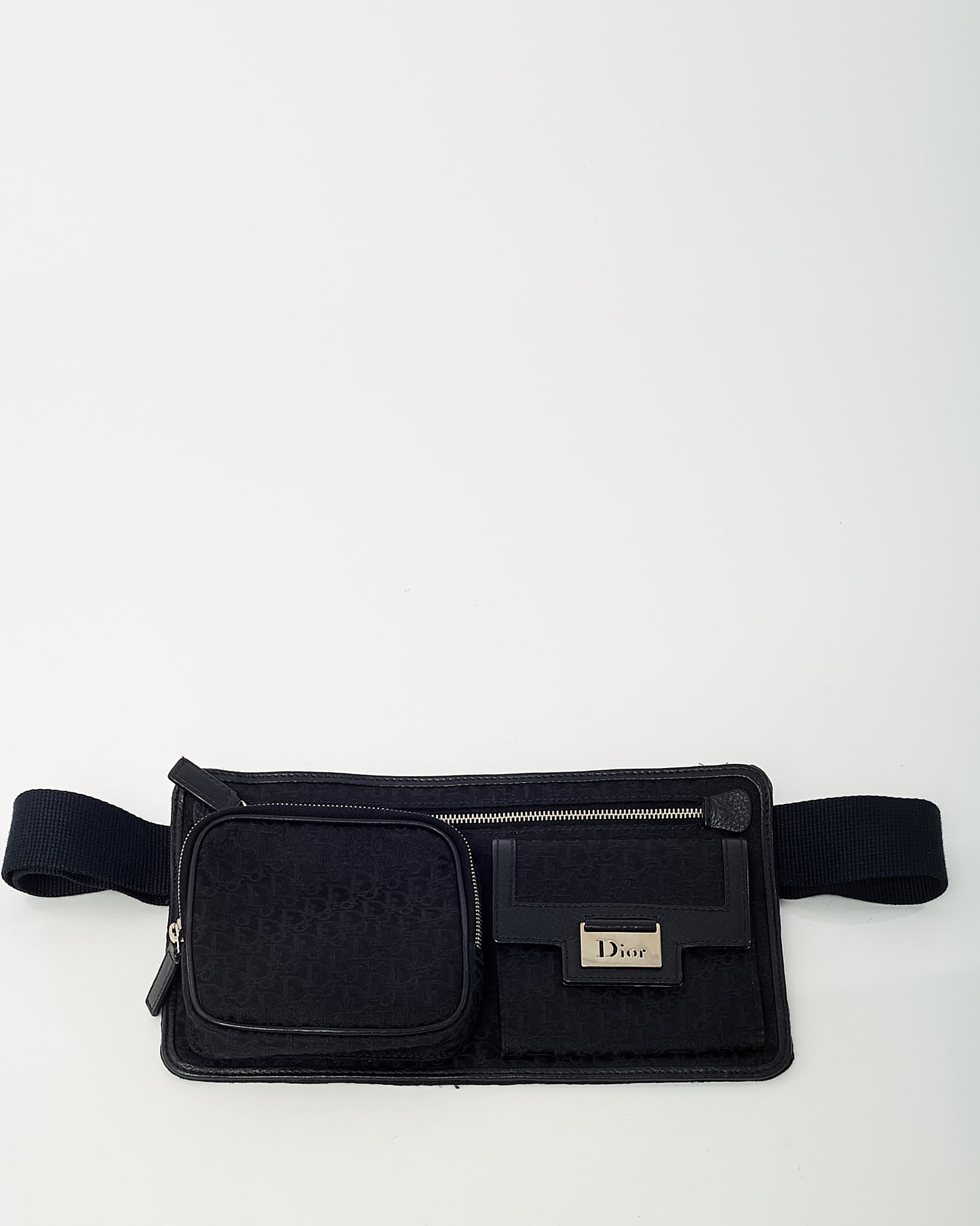 Dior Black Monogram Diorrisimo Trotter Canvas Street Chic Belt Bag
