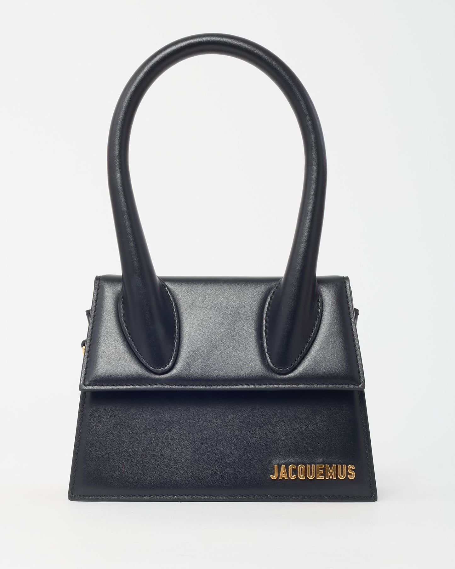 Jacquemus Black Leather Le Chiquito Moyen Crossbody Bag