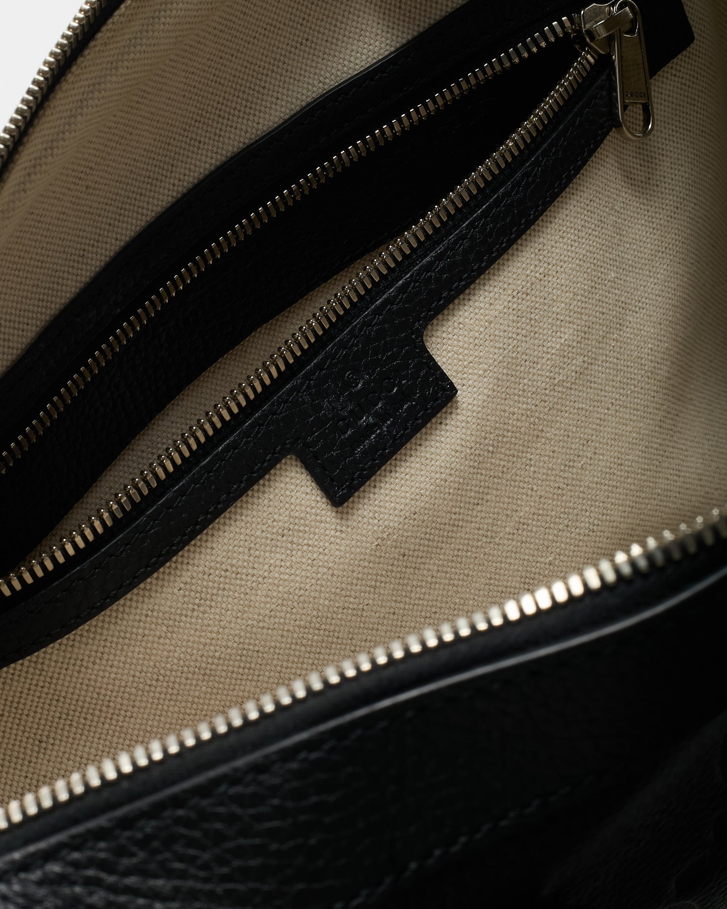 Gucci Black Jumbo GG Monogram Embossed Leather Briefcase with Strap