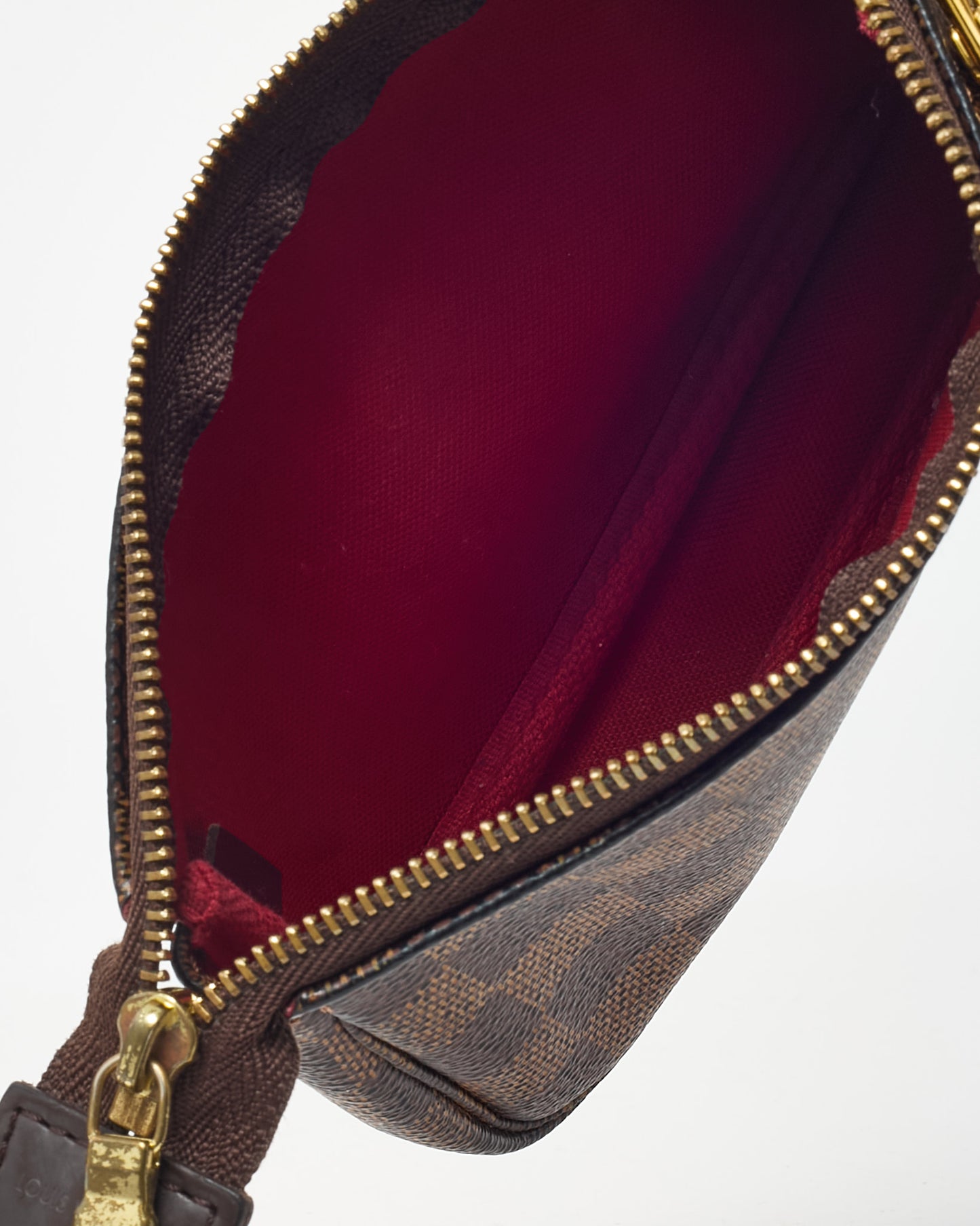 Louis Vuitton Damier Ebene Coated Canvas Mini Pochette Accessoires