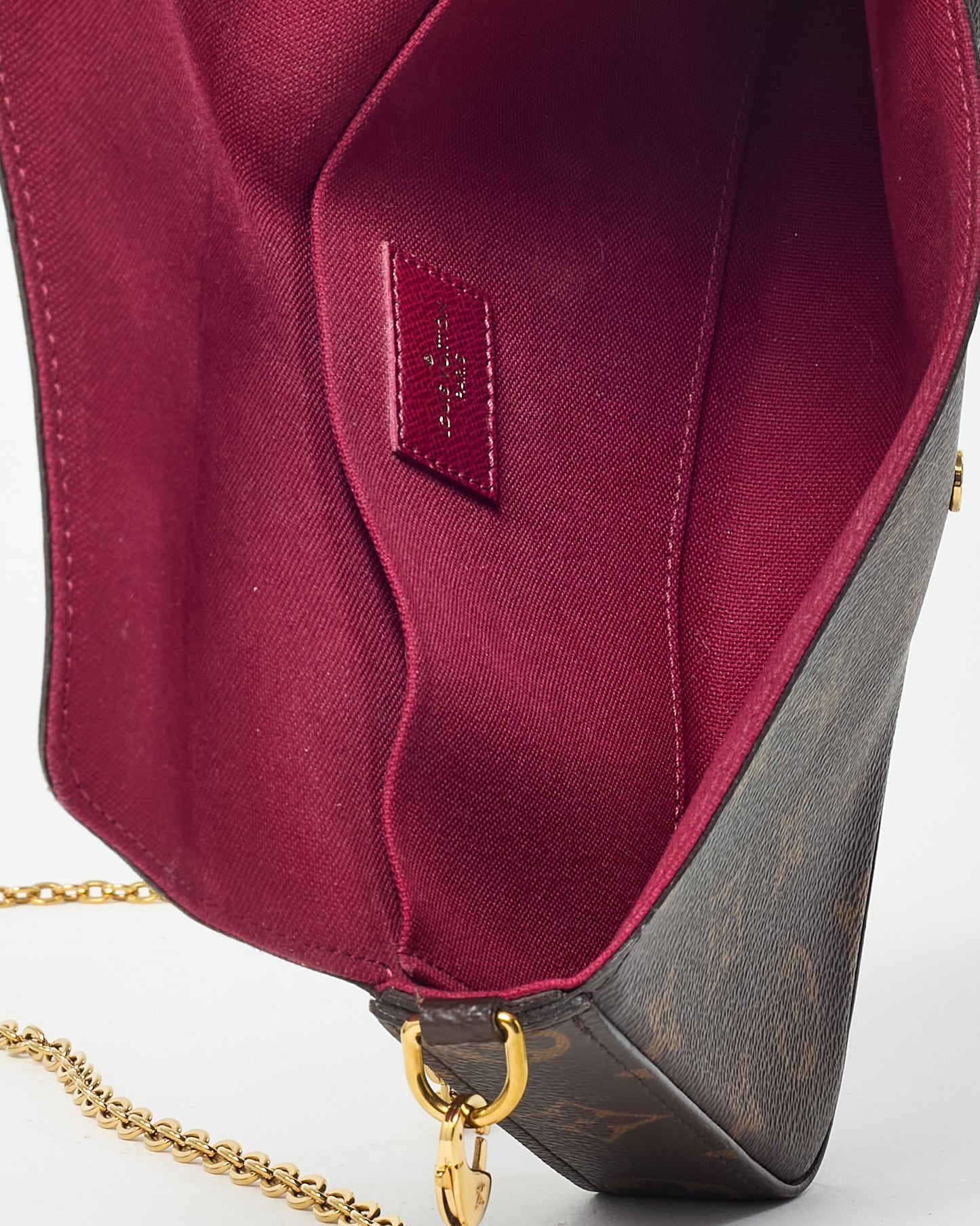 Louis Vuitton Monogram Coated Canvas Felicie Pochette Crossbody Bag (no inserts)