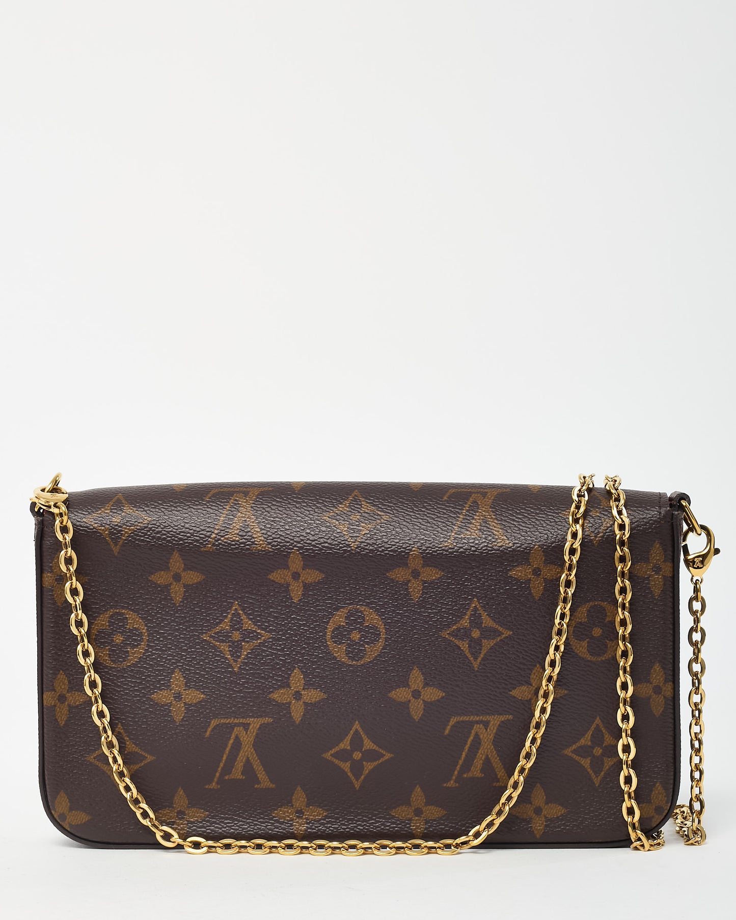 Louis Vuitton Monogram Coated Canvas Felicie Pochette Crossbody Bag (no inserts)