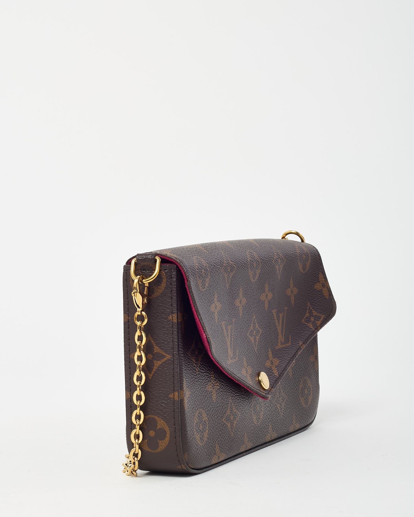 Louis Vuitton Monogram Coated Canvas Felicie Pochette Crossbody Bag (no inserts)