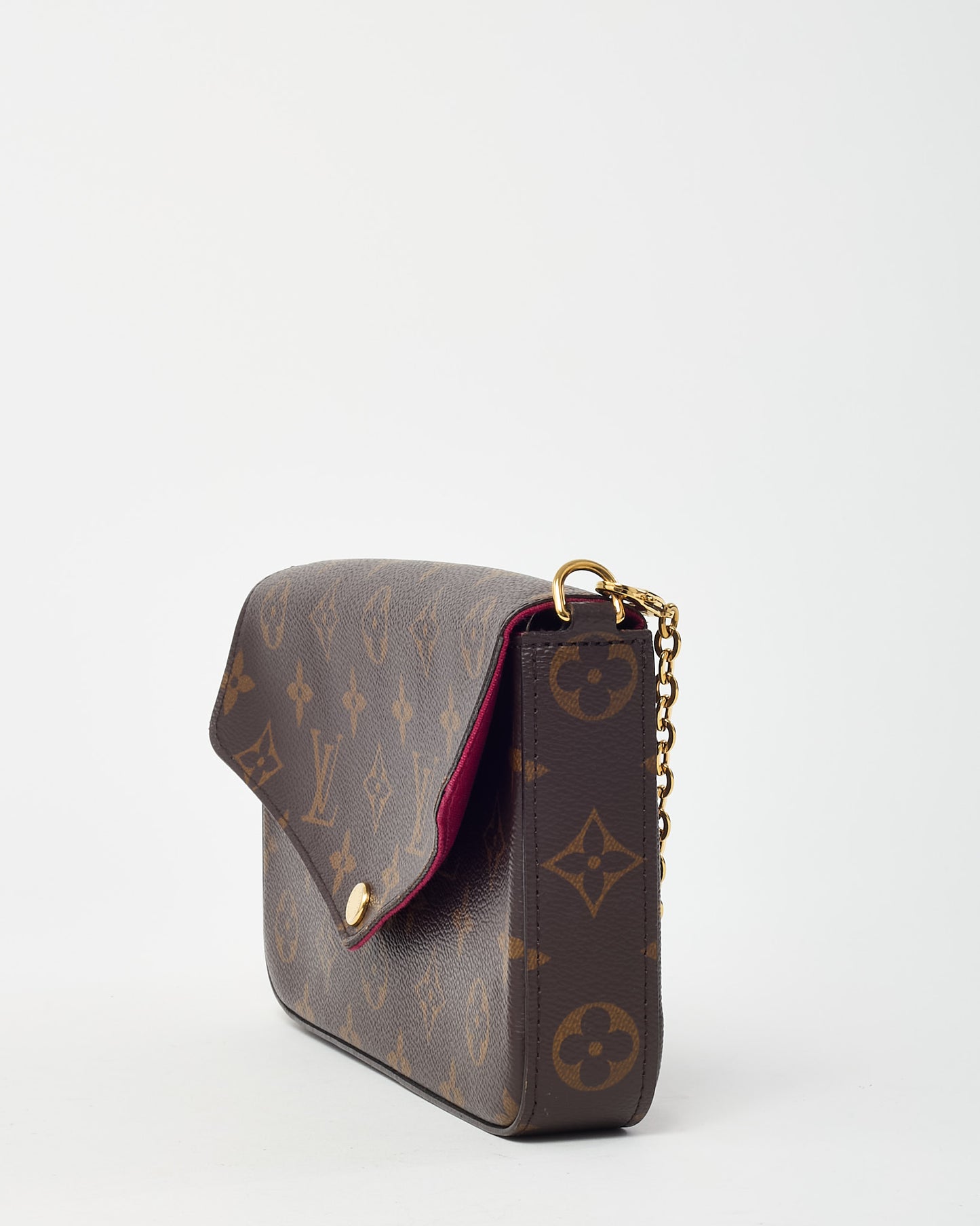 Louis Vuitton Monogram Coated Canvas Felicie Pochette Crossbody Bag (no inserts)