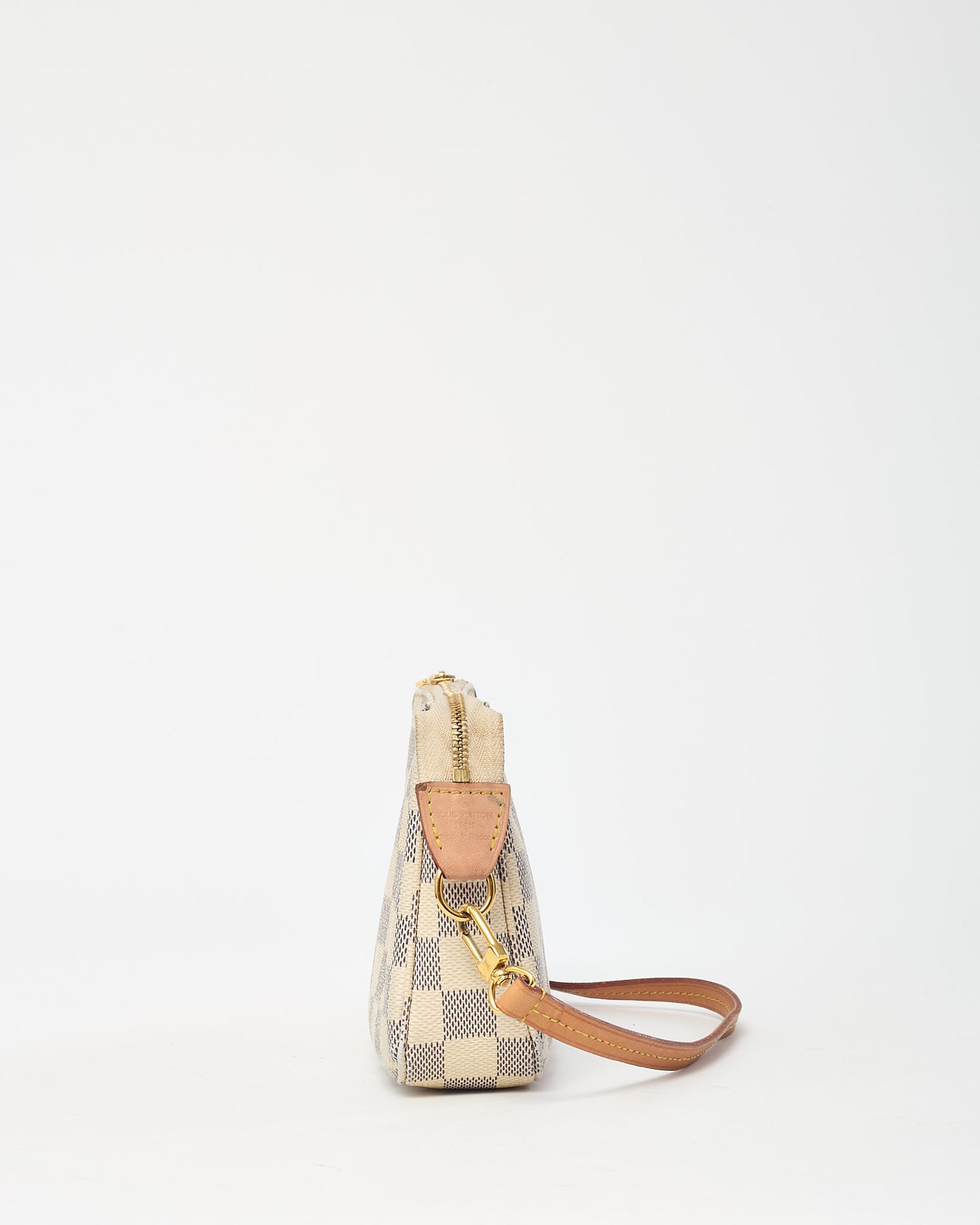 Louis Vuitton White Damier Azur Coated Canvas Pochette Accessoires Shoulder Bag