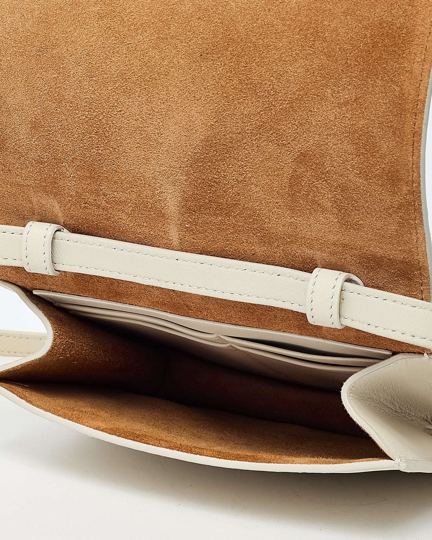 Bottega Veneta White Intrecciato Leather Mini Square Cassette Crossbody Bag
