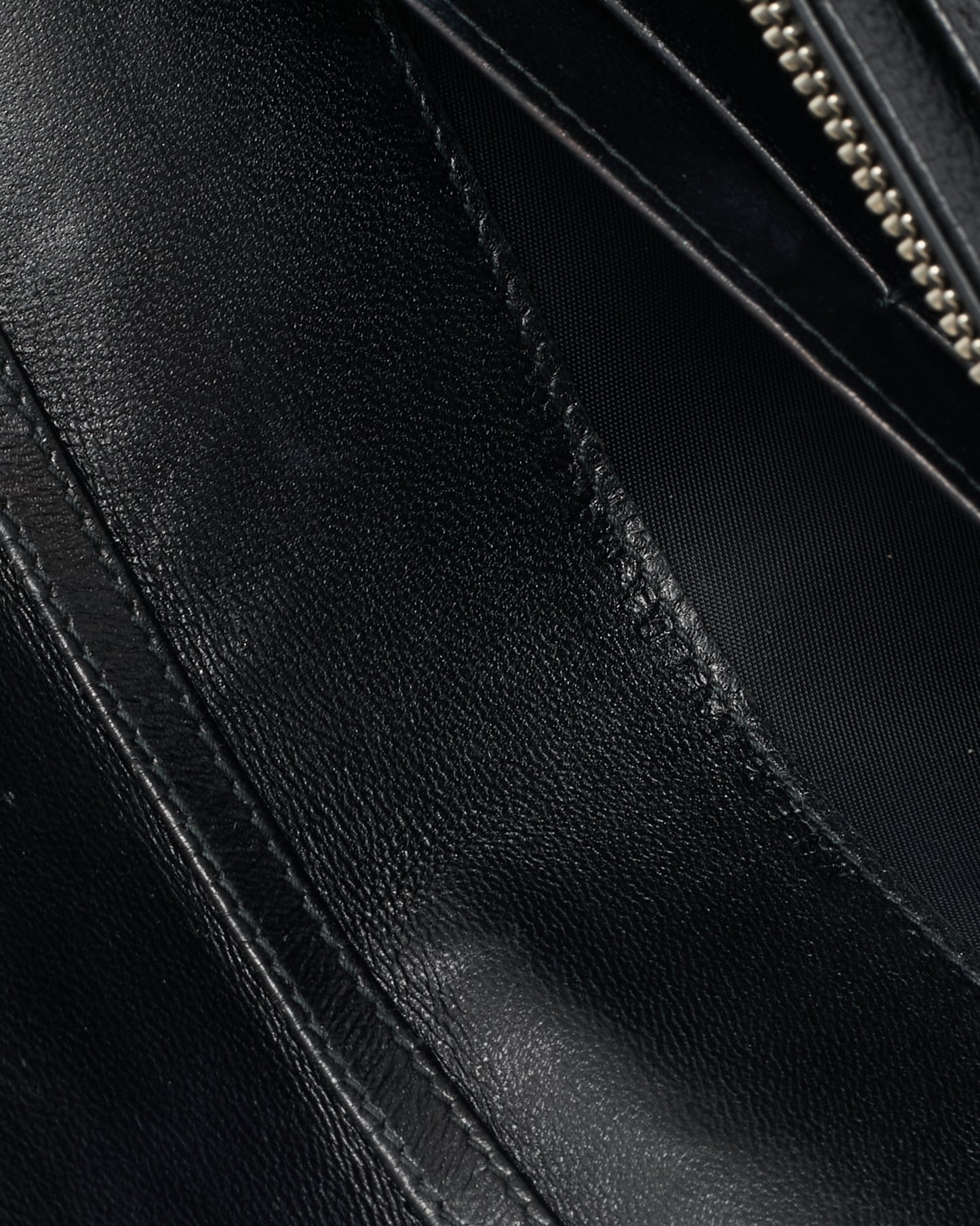 Dior Black Grained Calfskin Diorama Croisiere WOC Wallet on Chain Crossbody Bag