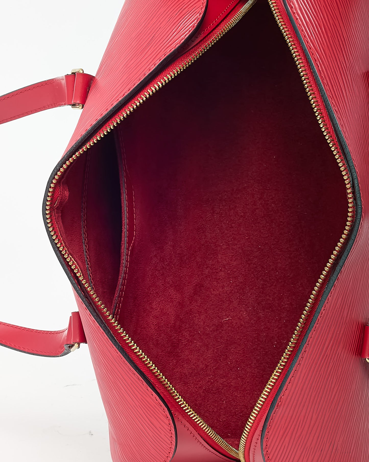 Louis Vuitton Red Epi Leather Soufflot Papillon Bag