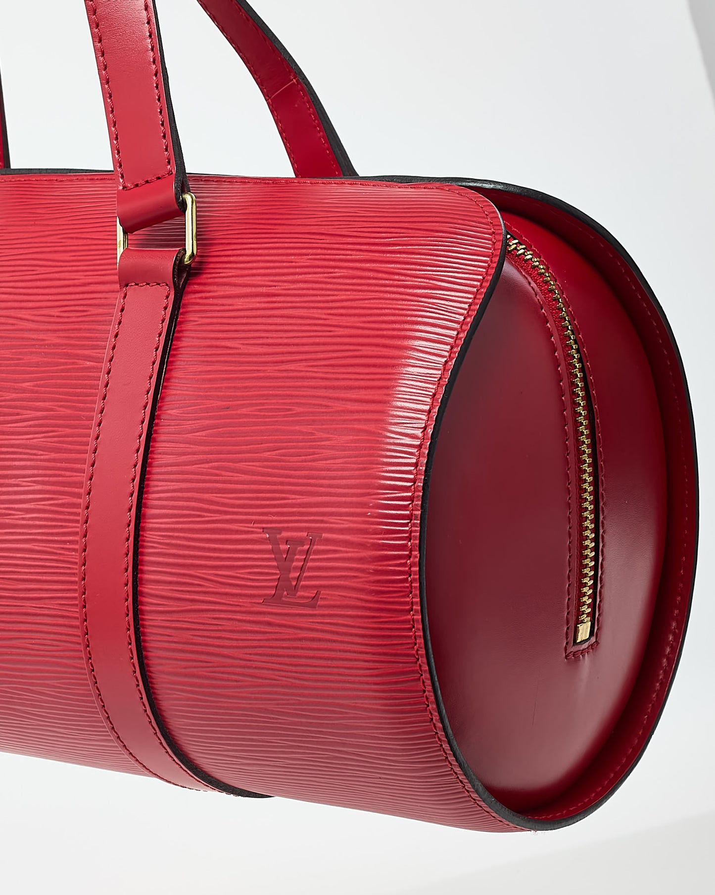Louis Vuitton Red Epi Leather Soufflot Papillon Bag