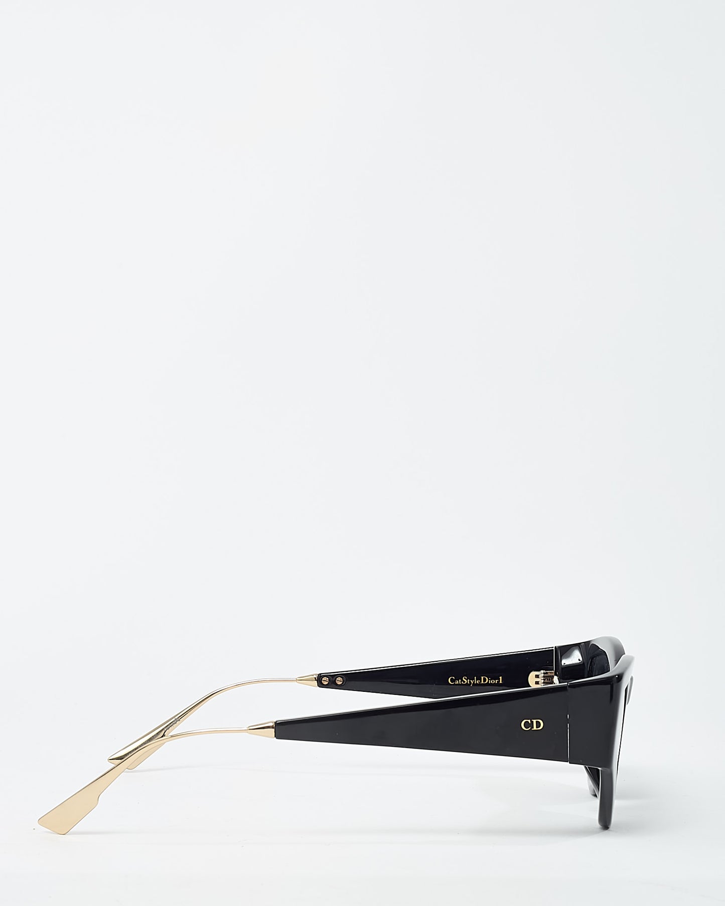 Dior Black Acetate CatStyleDior1 Cat Eye Sunglasses