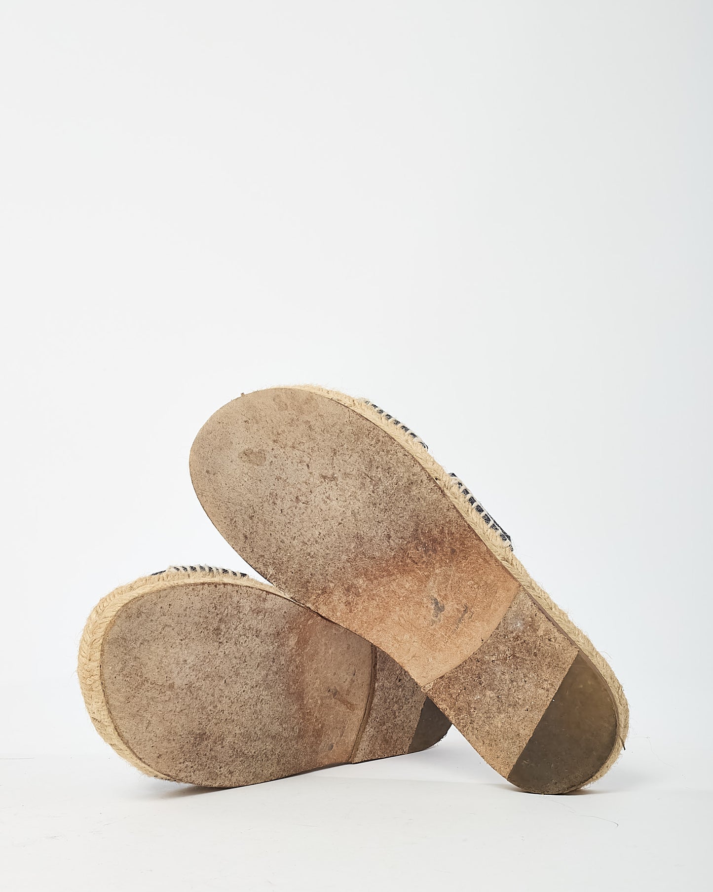Hermès Navy Suede Antigua Espadrille Sandals - 39