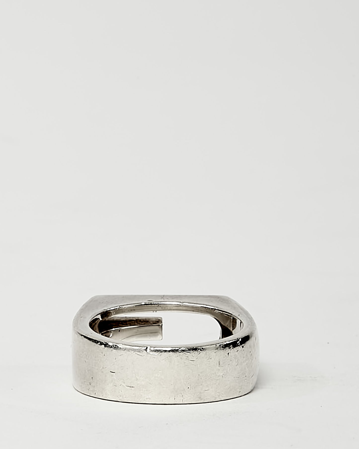 Gucci Sterling Silver Cut Out G Estate Ring - 6.5