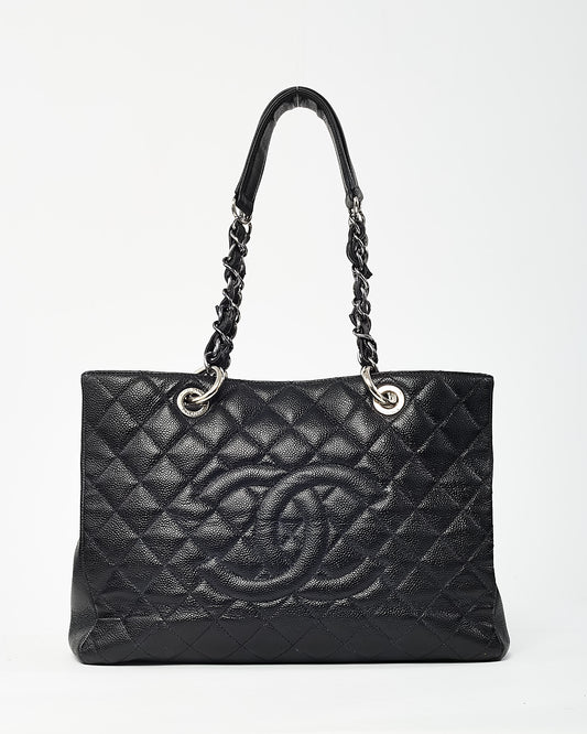 Chanel Black Caviar Leather GST Shoulder Bag SHW