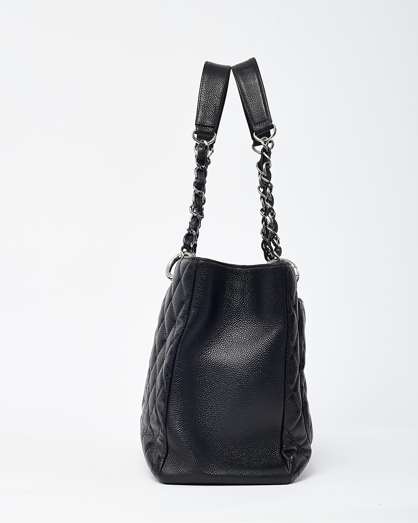 Chanel Black Caviar Leather GST Shoulder Bag SHW