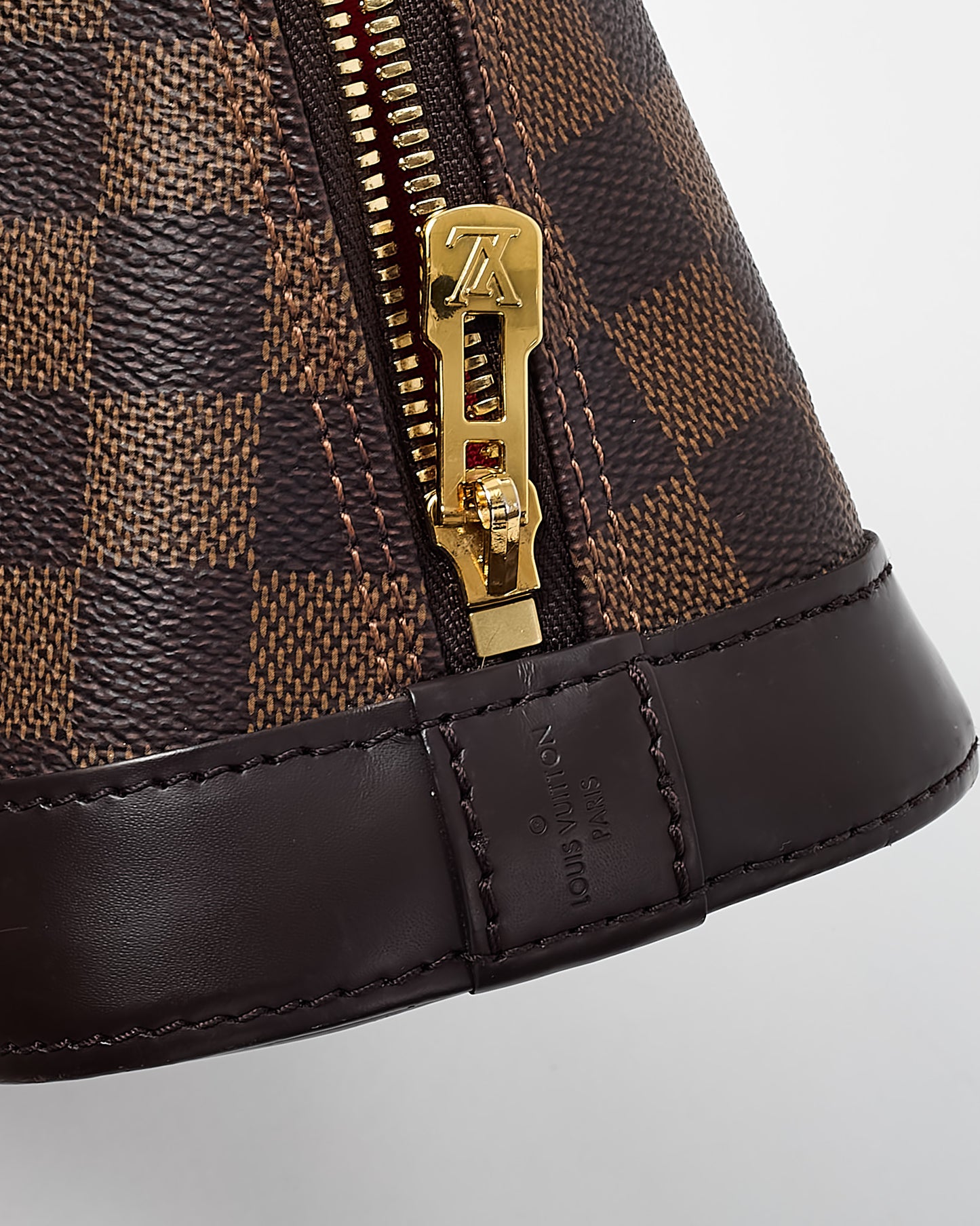 Louis Vuitton Damier Ebene Coated Canvas Alma BB Handbag