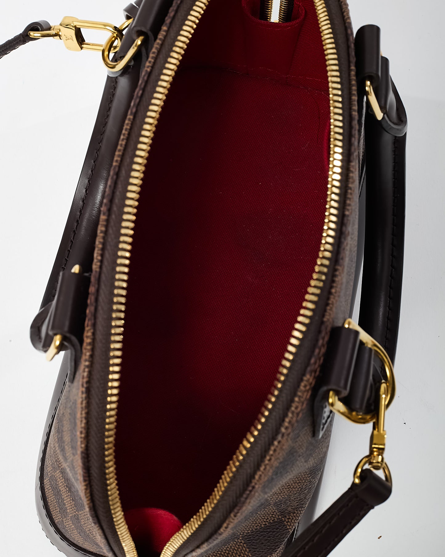 Louis Vuitton Damier Ebene Coated Canvas Alma BB Handbag