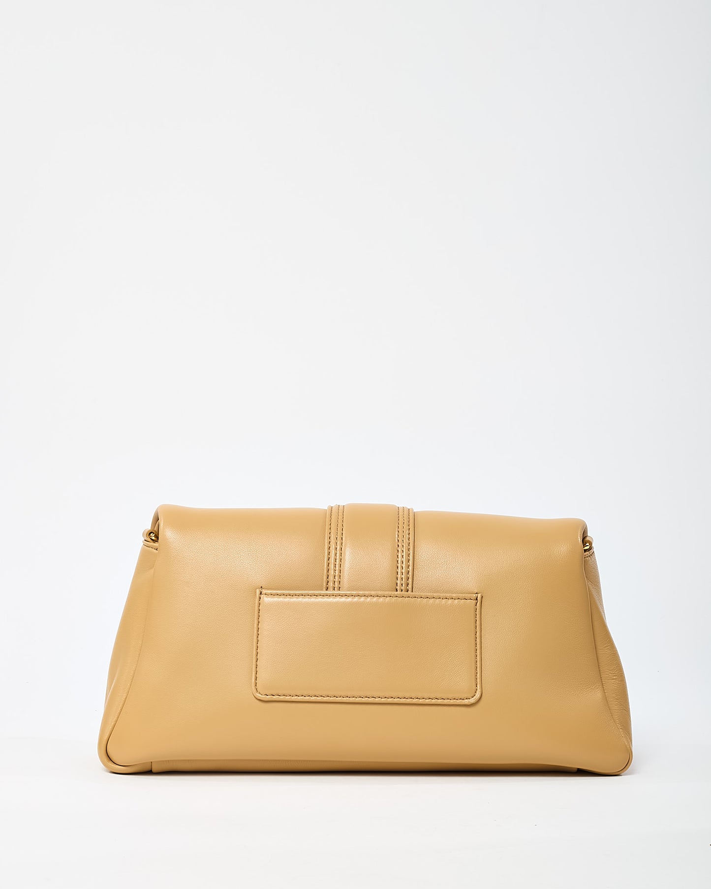 Jacquemus Beige Leather Le Bambimou Shoulder Bag with Strap