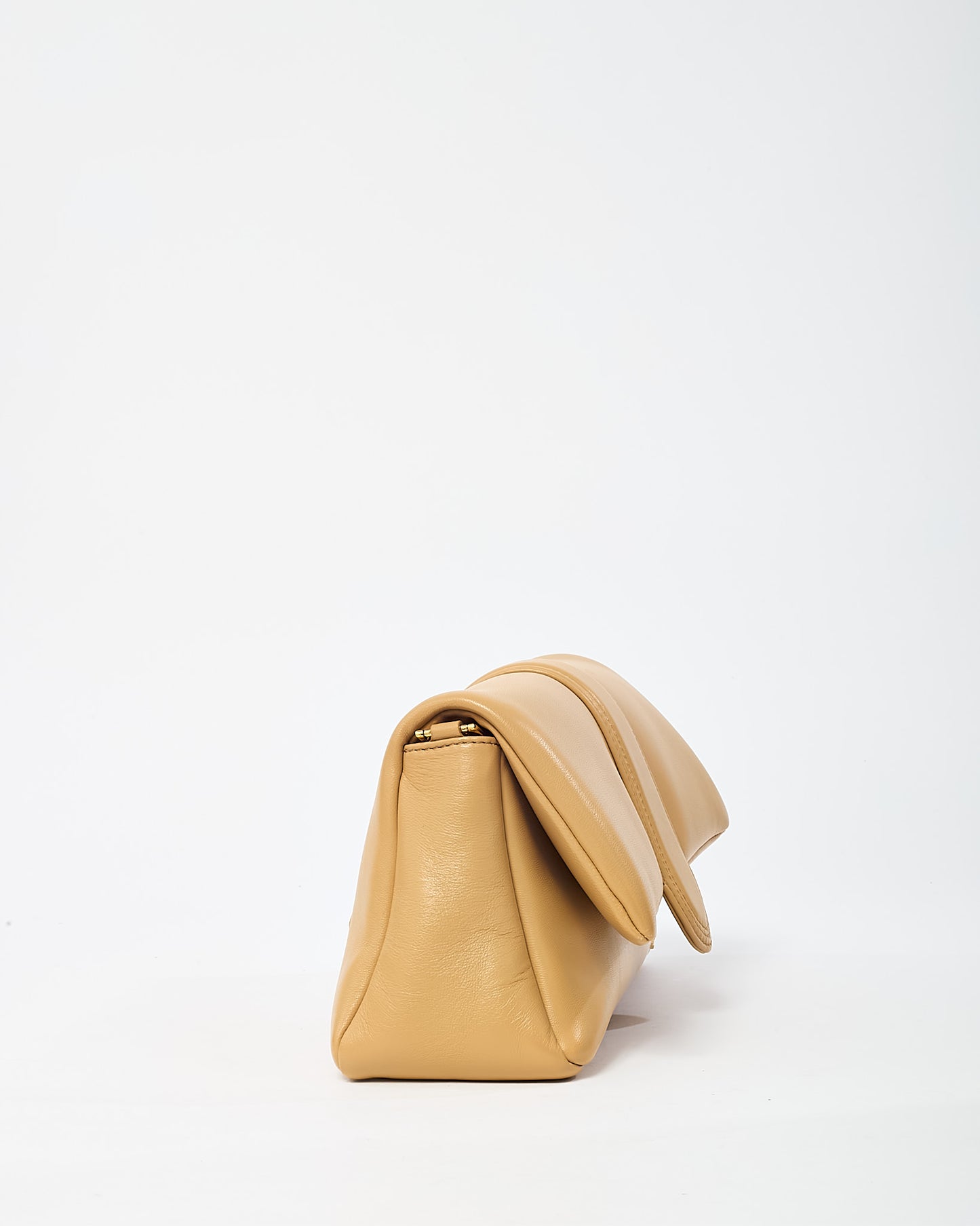Jacquemus Beige Leather Le Bambimou Shoulder Bag with Strap