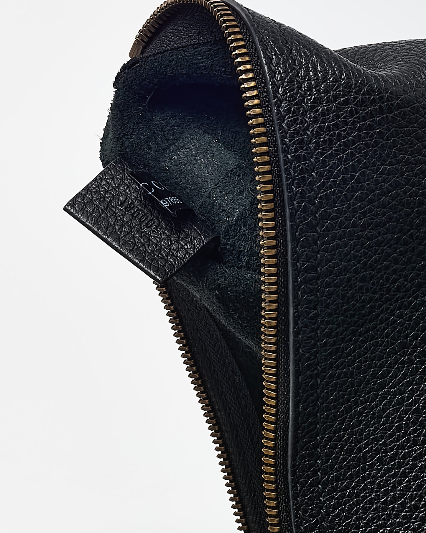 Gucci Black Leather Logo With Green & Red Web Portfolio Clutch