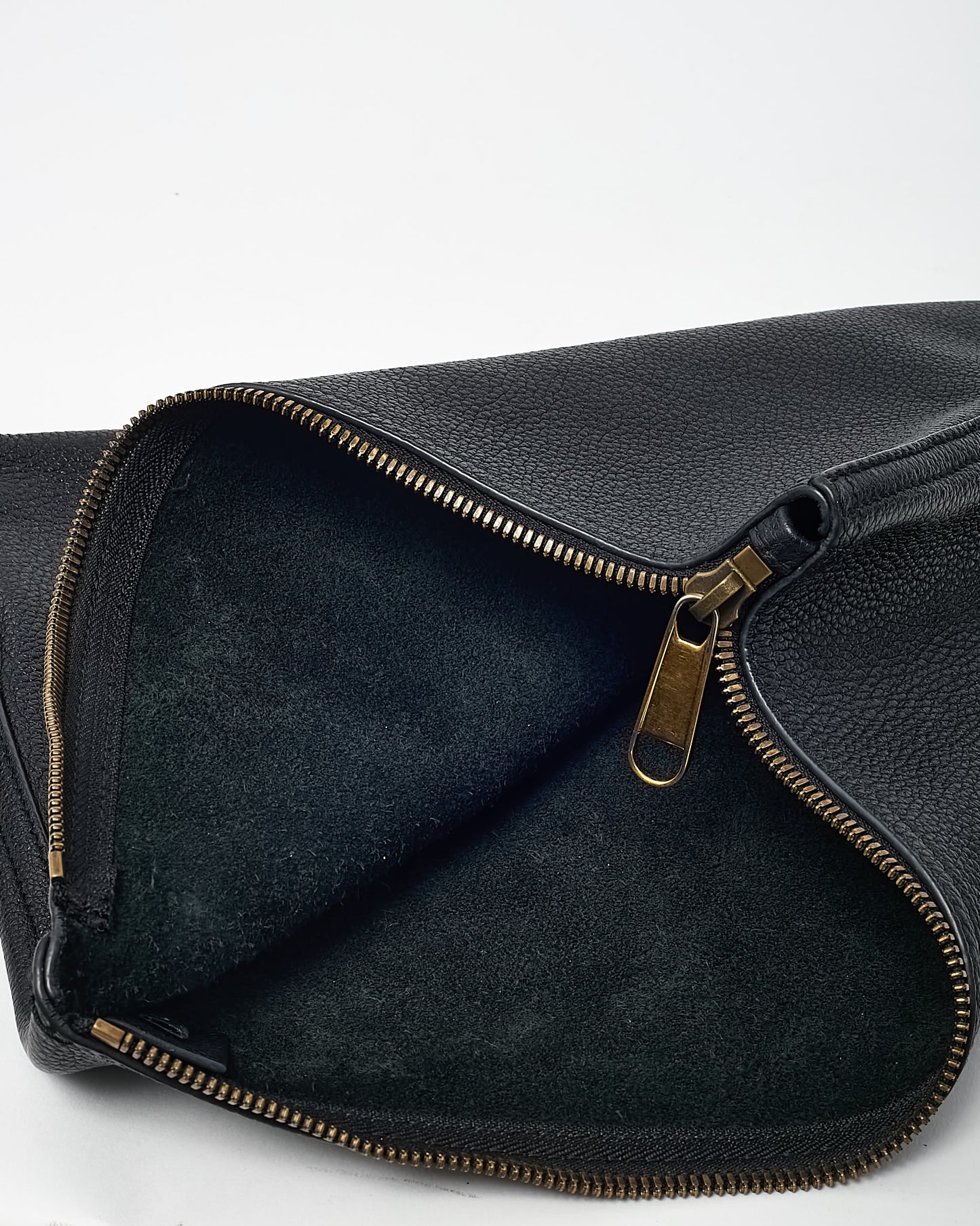 Gucci Black Leather Logo With Green & Red Web Portfolio Clutch