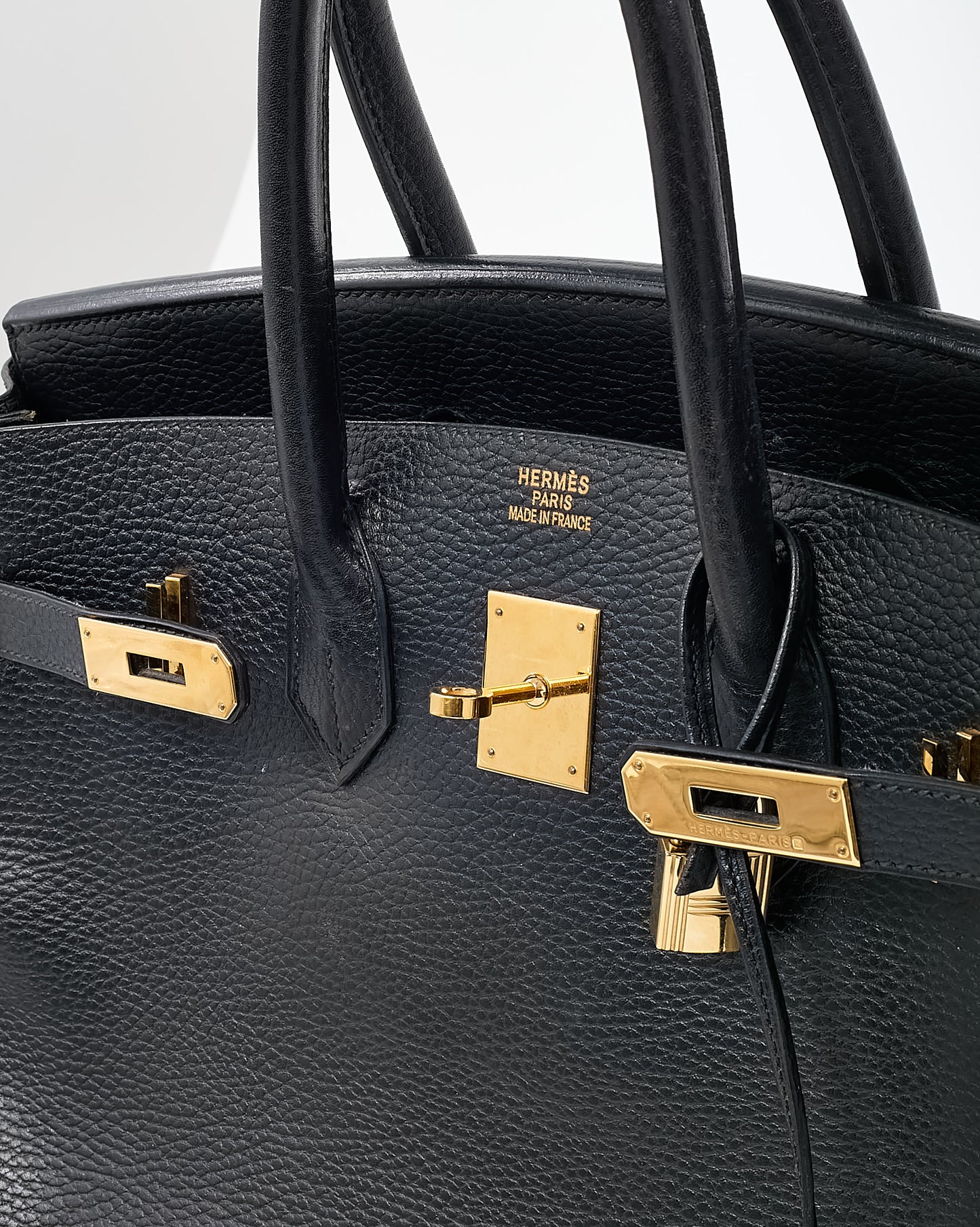 Hermès Black Ardennes Leather Birkin 35 GHW