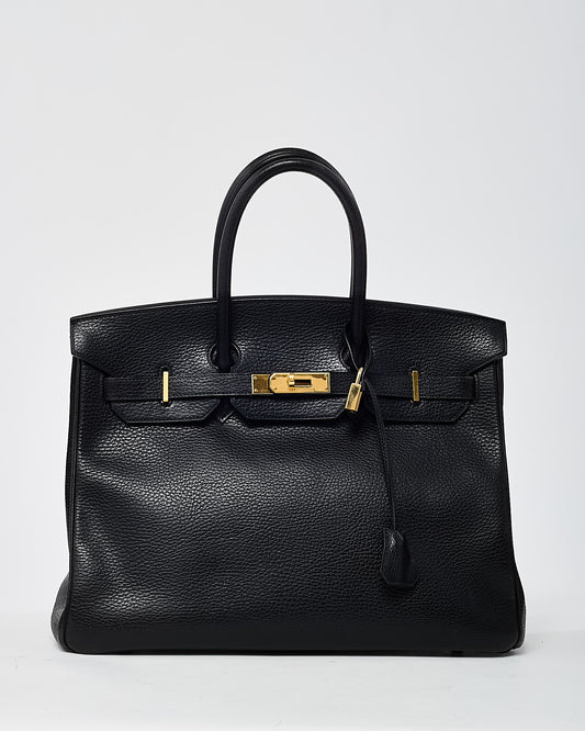 Hermès Black Ardennes Leather Birkin 35 GHW