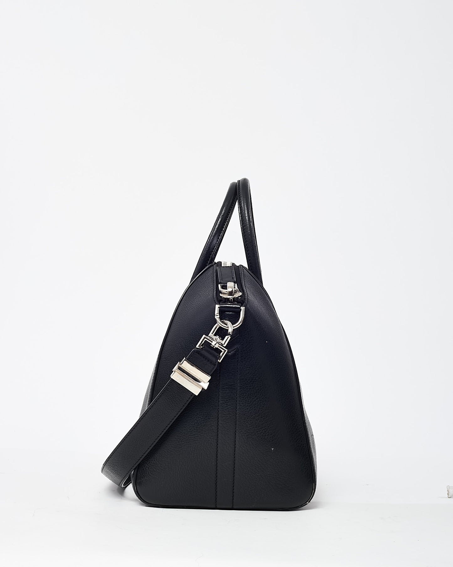 Givenchy Black Grained Leather Medium Antigona Bag
