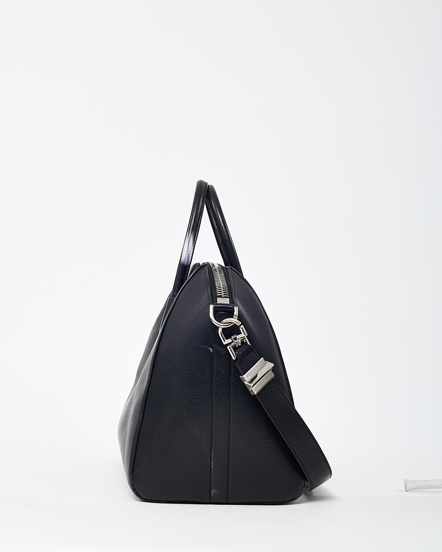 Givenchy Black Grained Leather Medium Antigona Bag