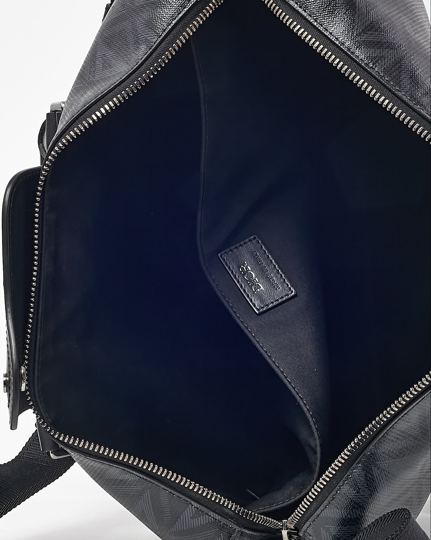 Dior Black CD Diamond Coated Canvas and Leather Lingot Briefcase with Strap
