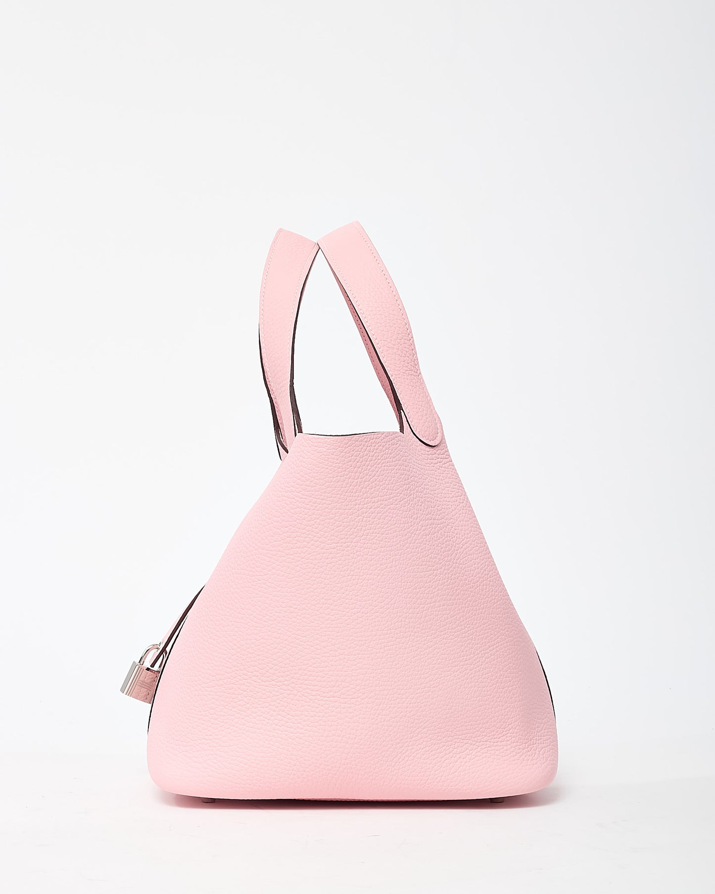 Hermès Pink Rose Sakura Clemence Leather Picotin 22 PHW