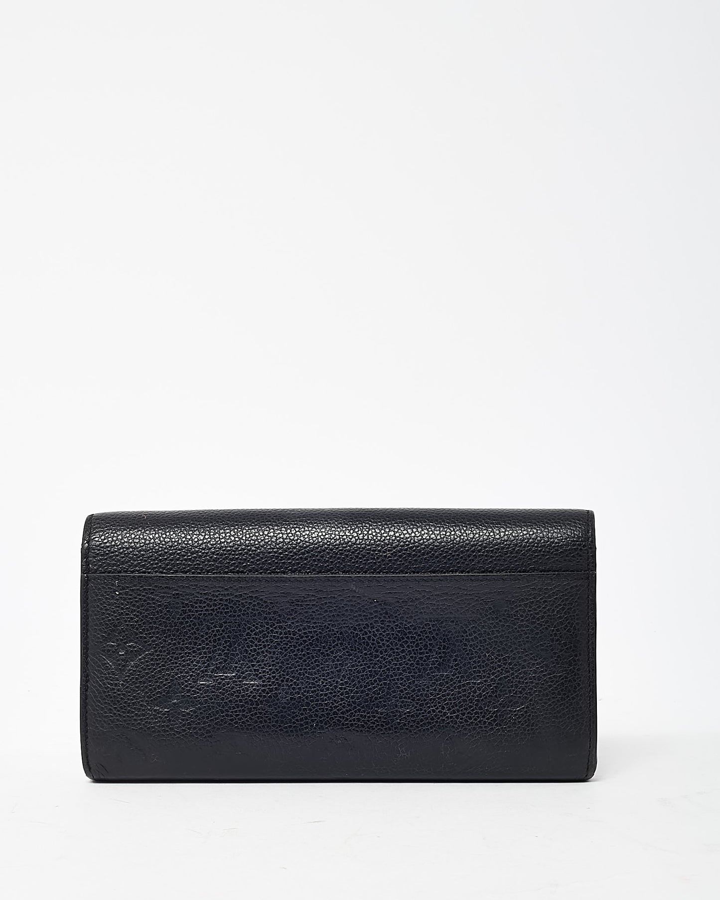 Louis Vuitton Black Monogram Empreinte Sarah NM Wallet
