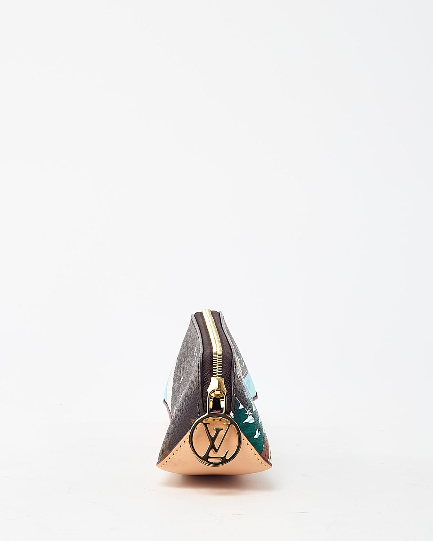 Louis Vuitton Monogram Canvas Limited Edition Ice Skating Xmas Elizabeth Pencil Pouch