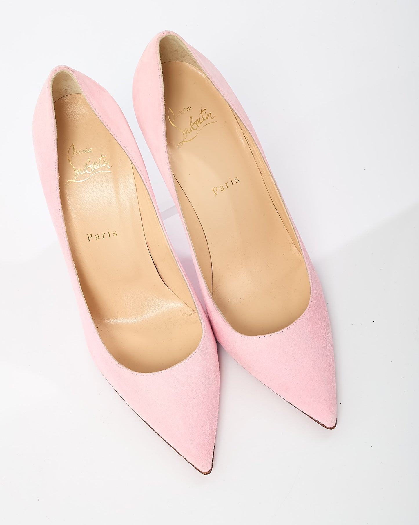 Christian Louboutin Pink Suede So Kate 120mm Pumps - 39