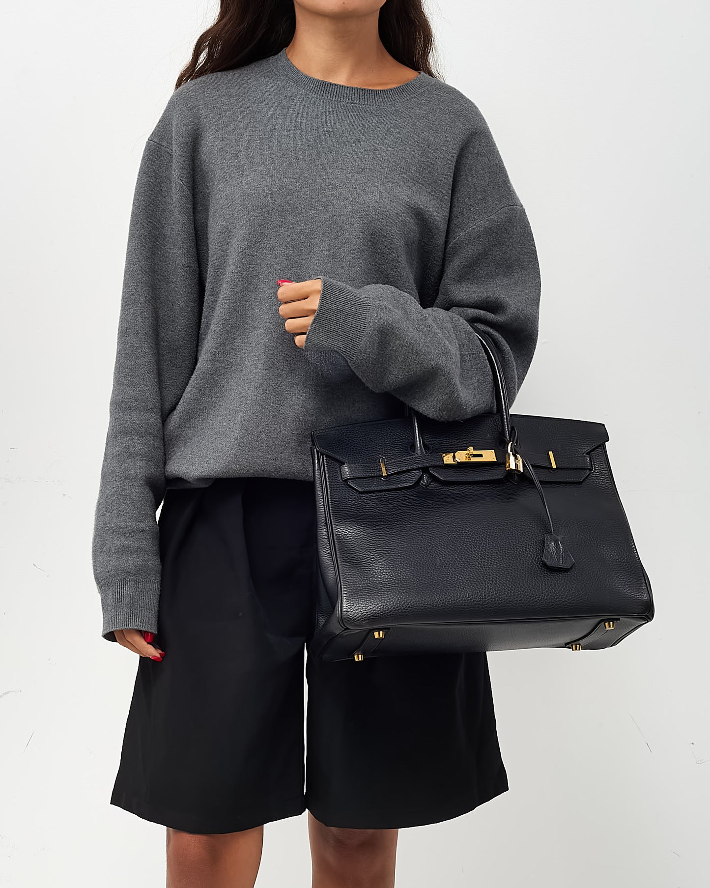 Hermès Black Ardennes Leather Birkin 35 GHW