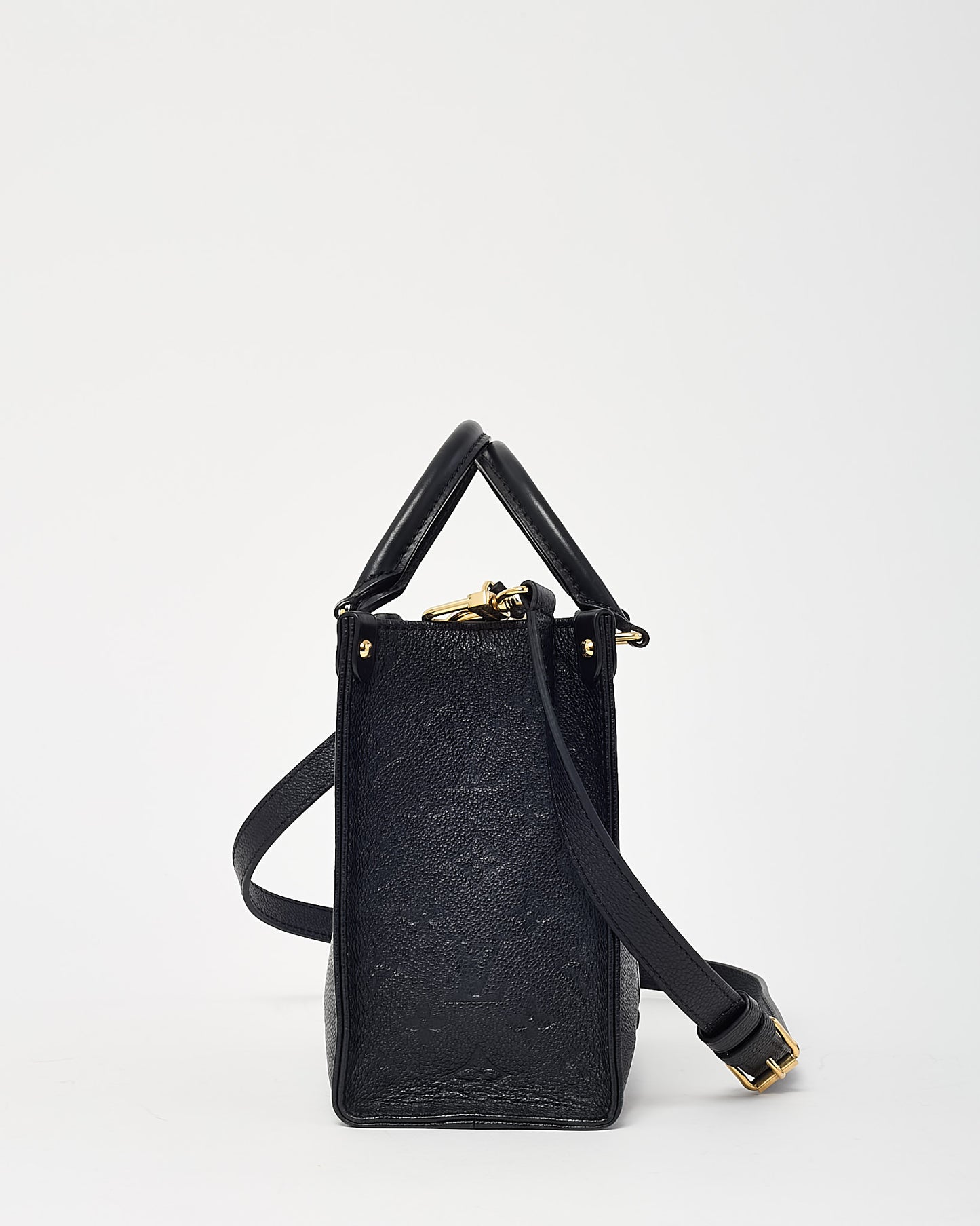 Louis Vuitton Black Monogram Empreinte Leather Onthego PM Bag