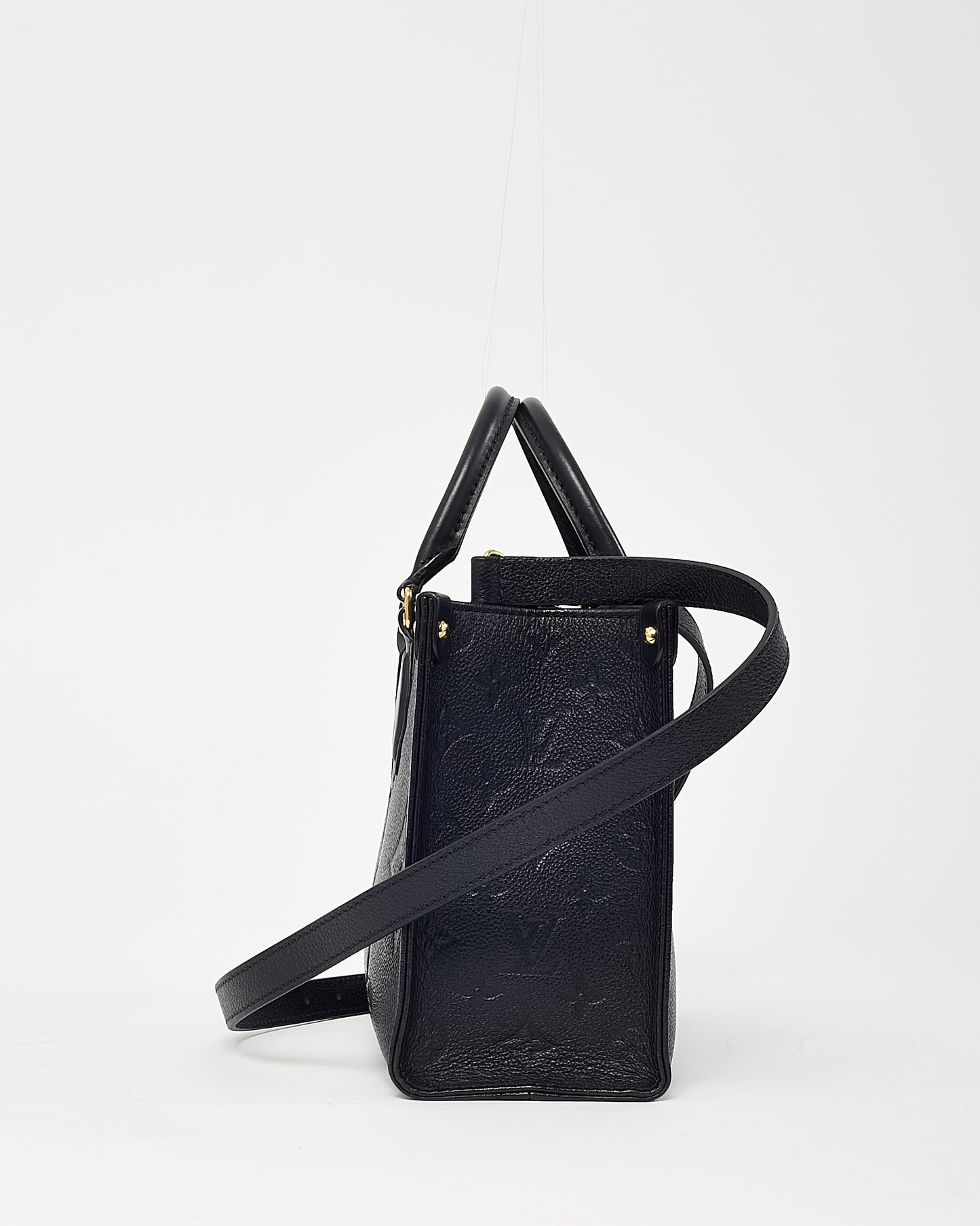 Louis Vuitton Black Monogram Empreinte Leather Onthego PM Bag