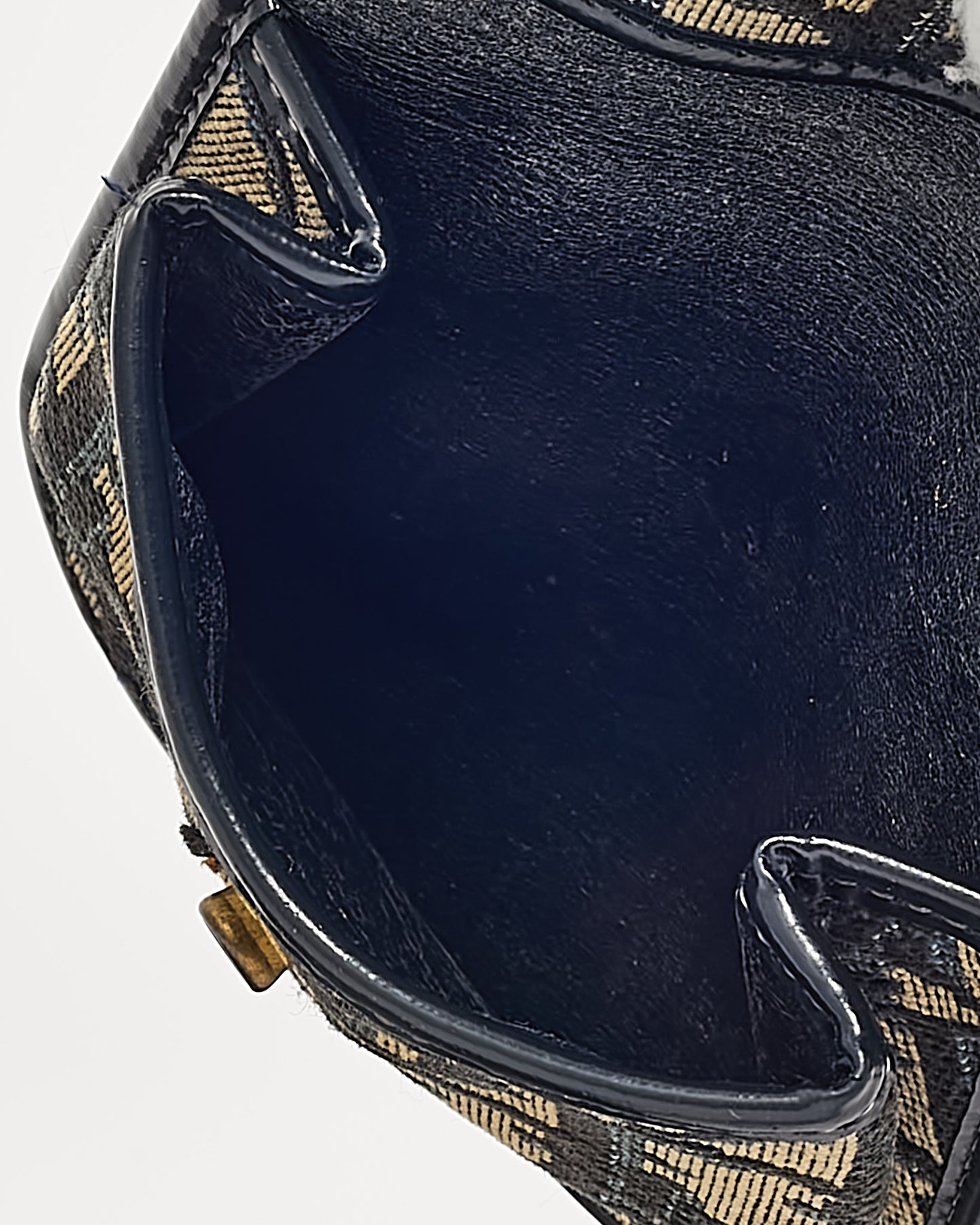 Dior Vintage 1960s Navy Blue Monogram Oblique Canvas CD Logo Shoulder Bag
