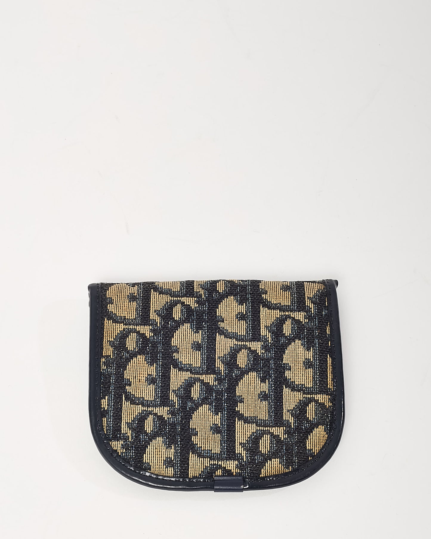 Dior Vintage 1960s Navy Blue Monogram Oblique Canvas CD Logo Shoulder Bag