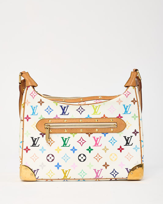 Louis Vuitton White Murakami Monogram Multicolor Boulogne Crossbody